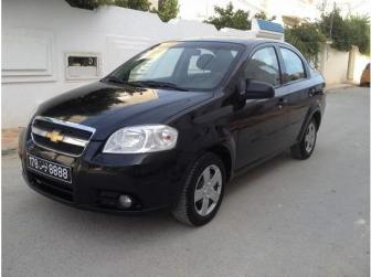 Черный chevrolet aveo